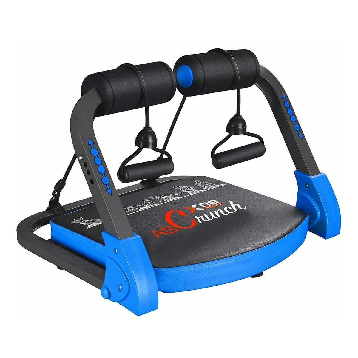 Multi Functional Ab Cruncher Abdominal Abs Core Fitness Trainer Blue Exercise & Fitness - Tophatter Daily Deals