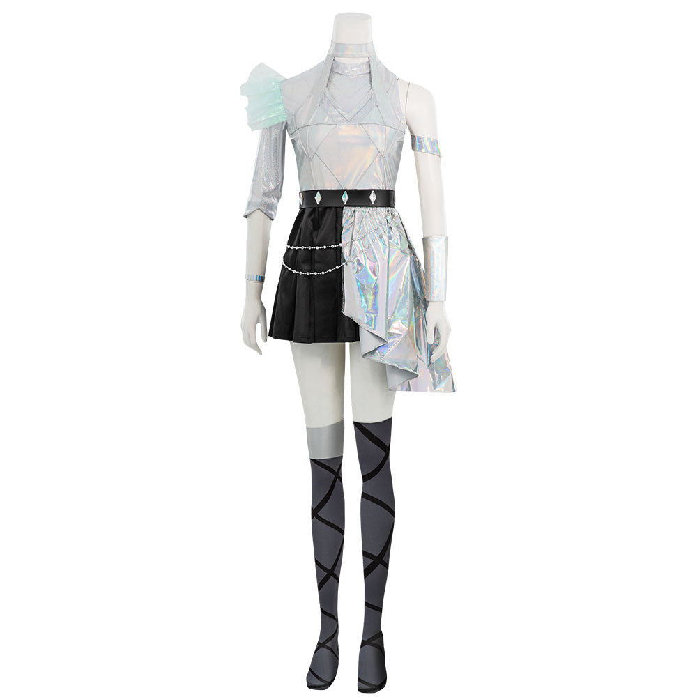 League Of Legends LOL KDA K/DA ALL OUT Seraphine Superstar Halloween Carnival Dance Dress Cosplay Costume Costume - Tophatter Daily Deals