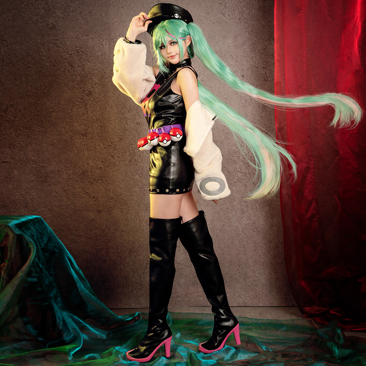 PM feat. Vocal Idol Project VOLTAGE Team Rocket PARTY ROCK ETERNITY Cosplay Costume - Tophatter Daily Deals