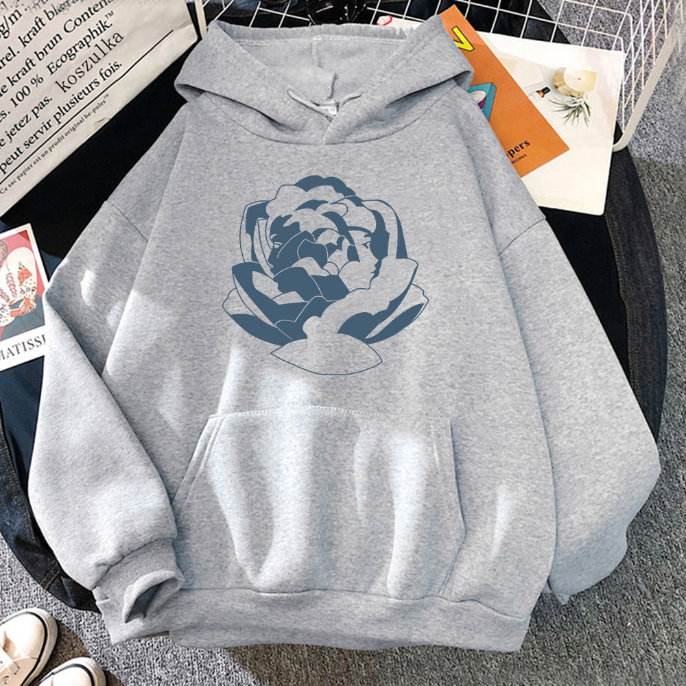 Oversized Cozy Hoodie - Pullover, Polyester, Streetwear Gray - Tophatter Daily Deals