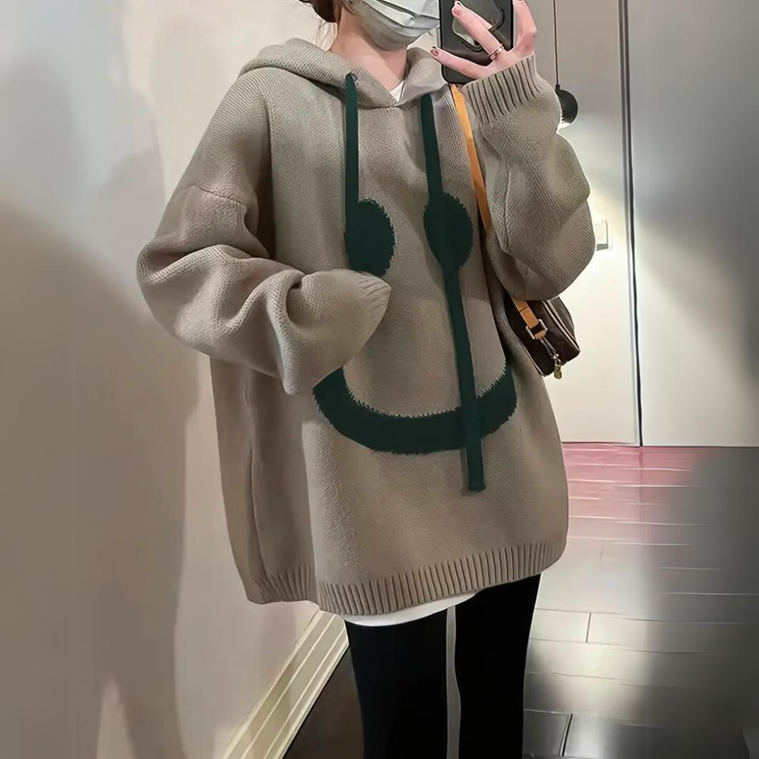 Warm Cozy Women's Oversized Hoodie - Knit, Everyday Khaki - Tophatter Daily Deals