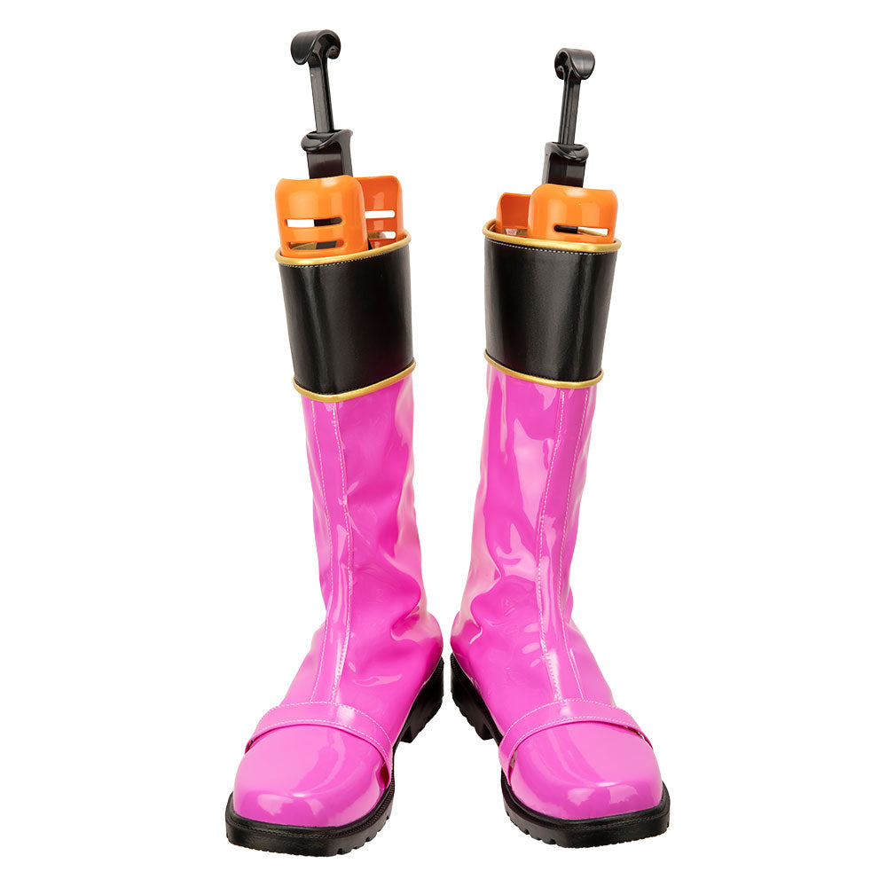 Power Rangers Mystic Force Pink Mystic Ranger Pink Shoes Cosplay Boots Shoes/Boots - Tophatter Daily Deals
