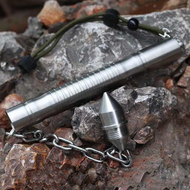 Multi-functional Whip Self-defense Baton Window Breaking EDC Tool - Tophatter Daily Deals