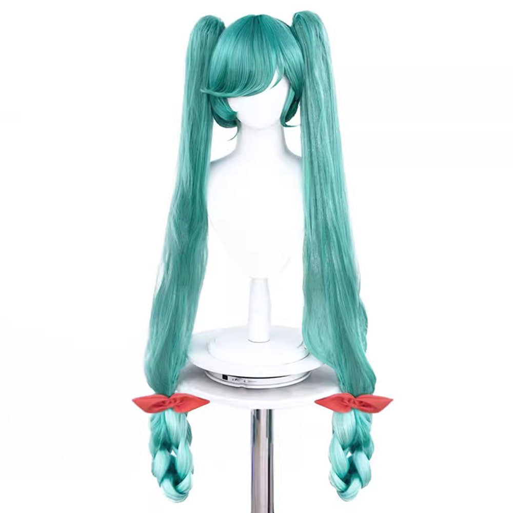 2024 Snow Virtual Girl Vocal Idol Halloween Green Cosplay Wig Wig - Tophatter Daily Deals