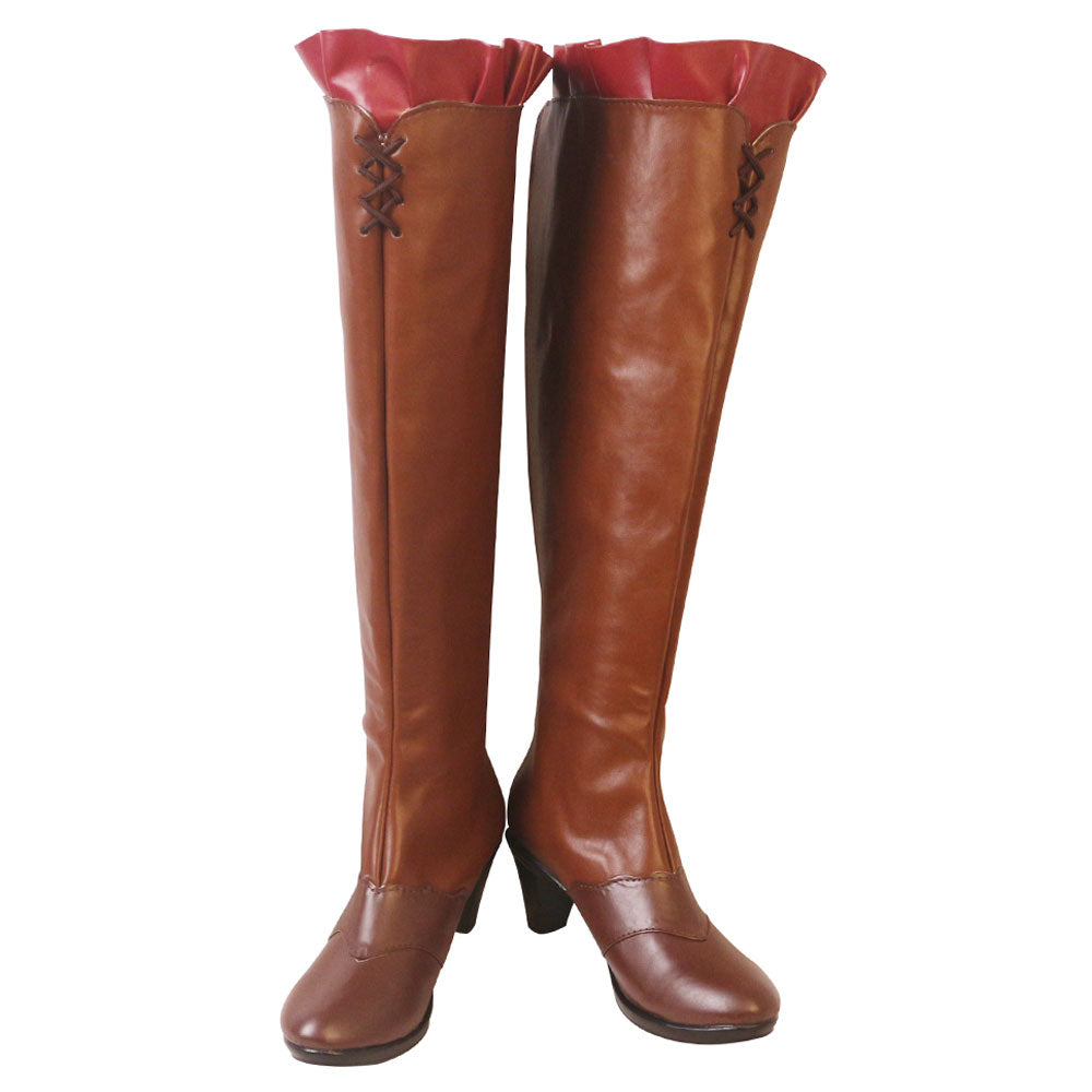 Black Clover Mimosa Vermilion Brown Shoes Cosplay Boots Shoes/Boots - Tophatter Daily Deals