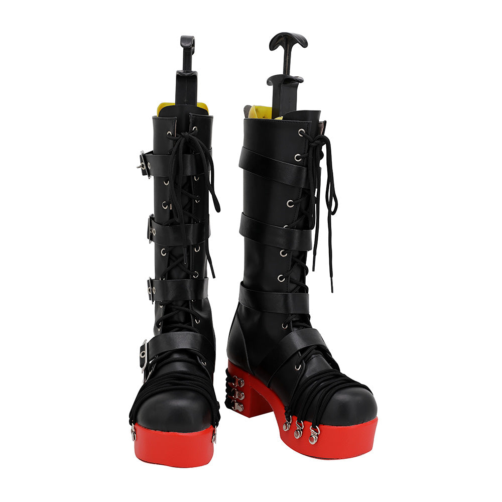 Dead Or Alive Marie Rose Black Red Shoes Cosplay Boots Shoes/Boots - Tophatter Daily Deals