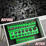 6-Piece: Magnetic Socket Organizer Set Home Improvement - Tophatter Daily Deals