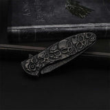 6 Skull Heads Folding Knife - Tophatter Daily Deals