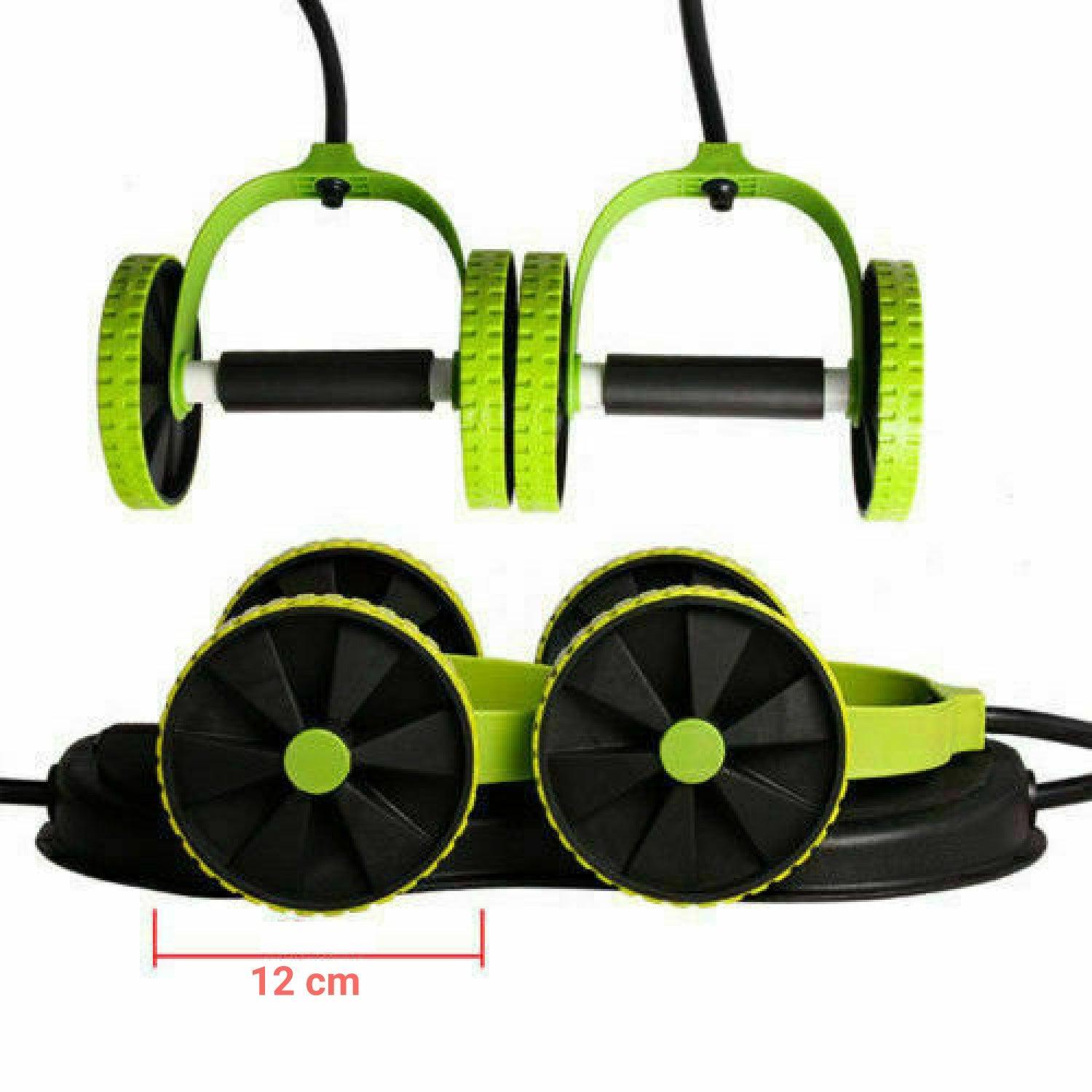 Rolling Wheel for ABS - Portable Ab Wheel Fitness Abdominal Roller Leg Exercise ABS Workout Training Green Exercise & Fitness - Tophatter Daily Deals