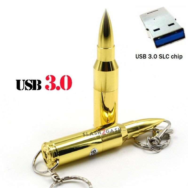 Bullet USB Flash Drive 3.0 Metal Memory Stick Pendrive 10x FASTER! USB Flash Drive - Tophatter Daily Deals