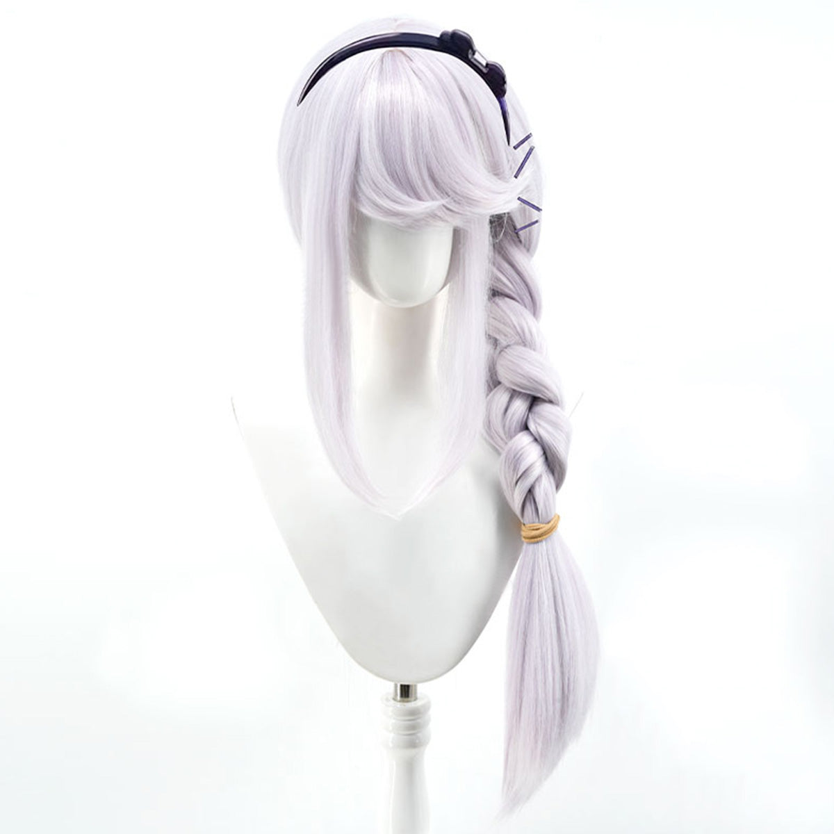 The Hundred Line -Last Defense Academy-Nozomi Kirifuji Silver Cosplay Wig Wig - Tophatter Daily Deals