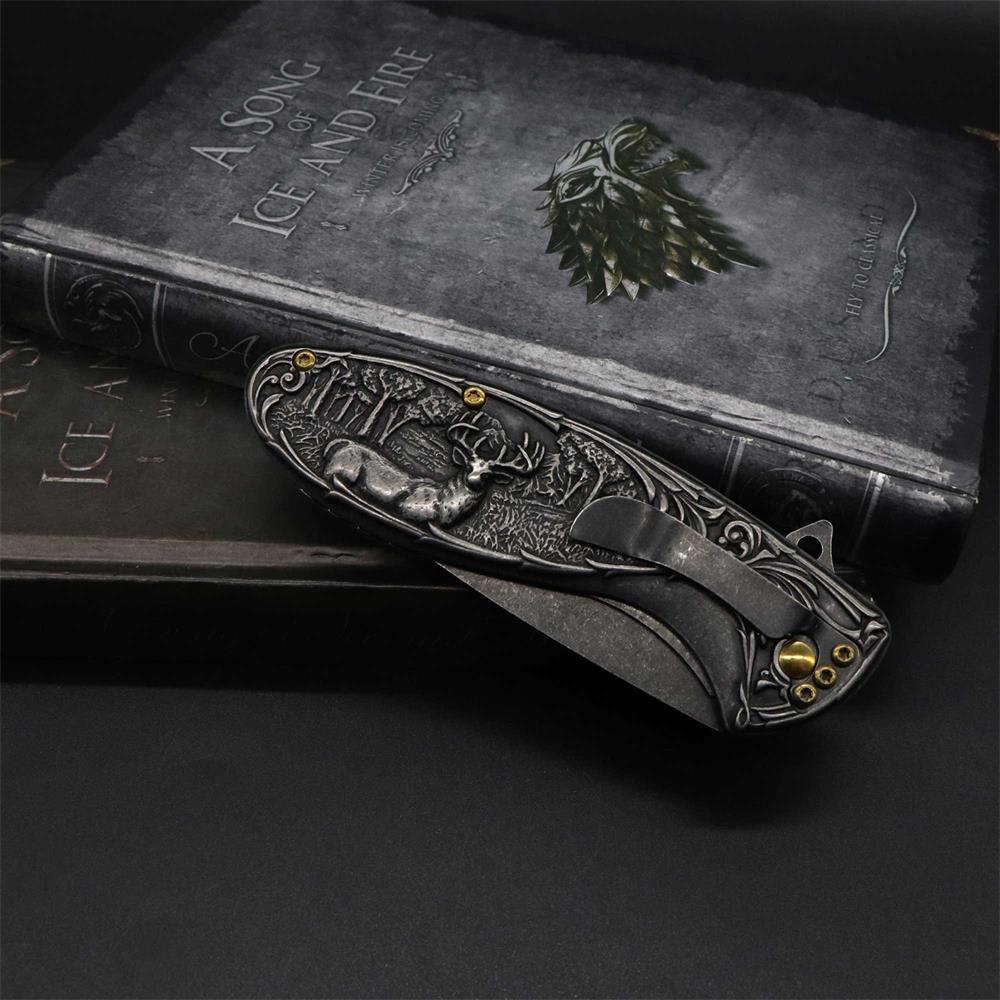 Reindeer Folding Knife - Tophatter Daily Deals