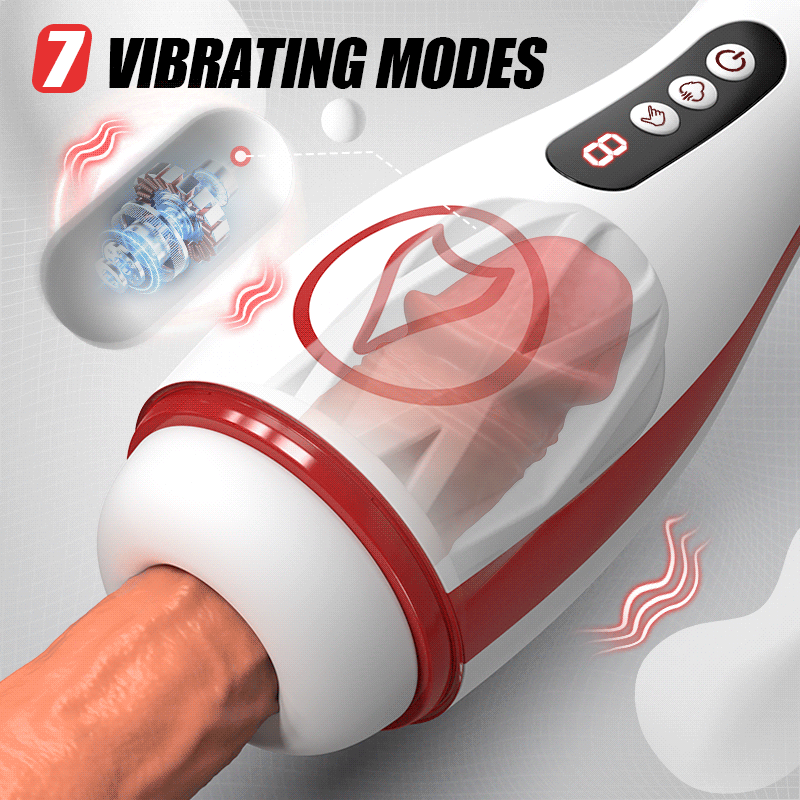 Valeria - 7 Suction Vibrations Voice Moans Masturbator Immersive Interaction Stroker - Tophatter Daily Deals