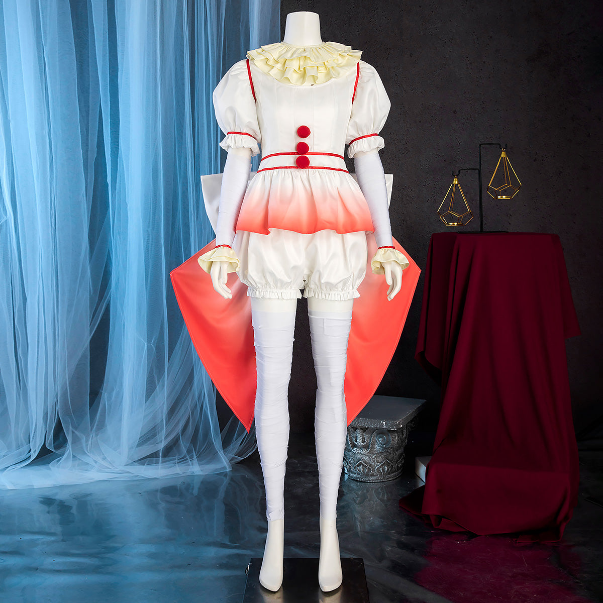 IT Chapter Two Female Penny wise Clown Halloween Party Cosplay Costume Costume - Tophatter Daily Deals