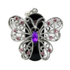 Crystal Diamond Butterfly USB Flash Drive 2.0 Necklace Charm 16 GB USB Flash Drive - Tophatter Daily Deals