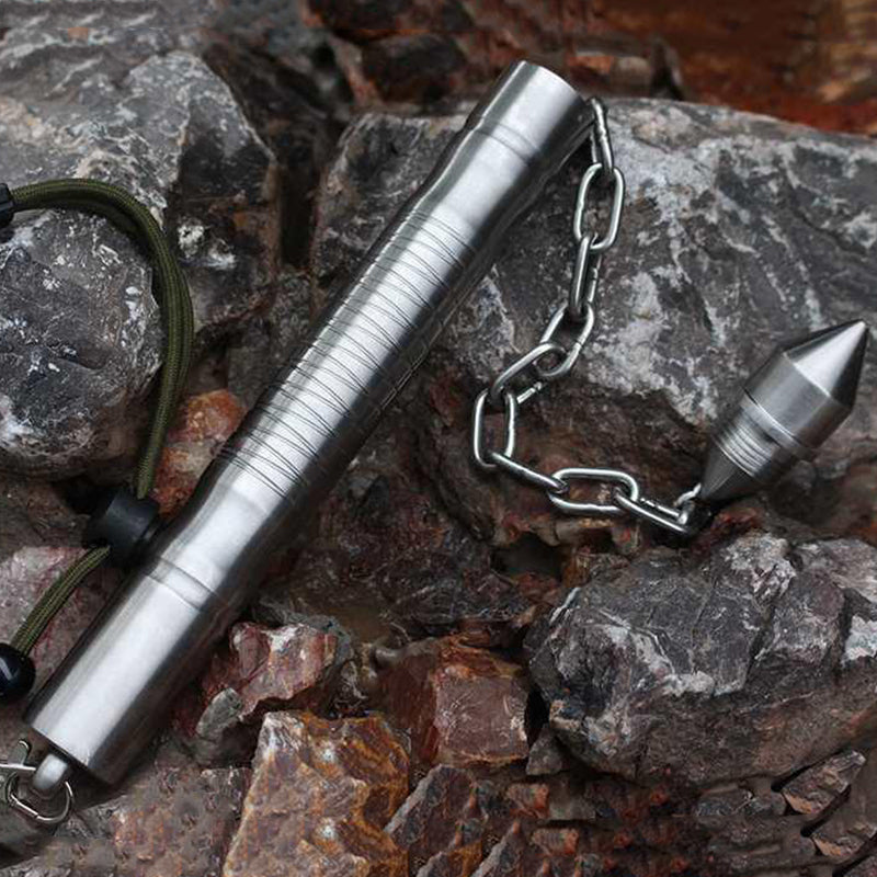 Multi-functional Whip Self-defense Baton Window Breaking EDC Tool - Tophatter Daily Deals