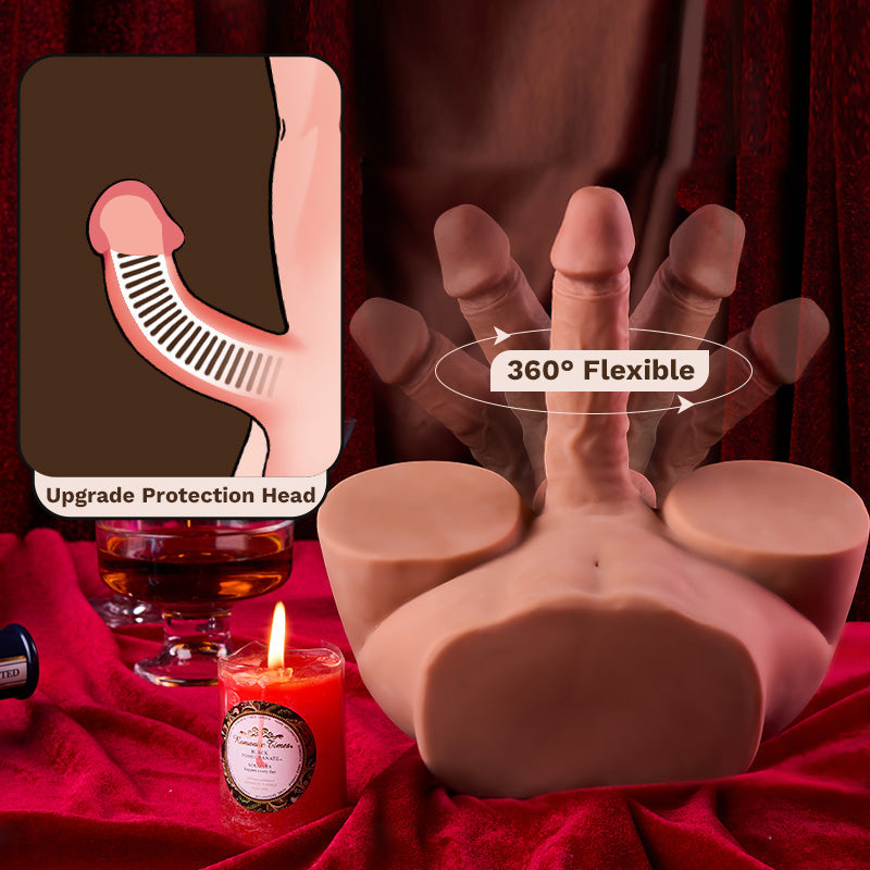 Austin - Realistic Butt with Dildo and Testis Tight Hole Unisex Sex Toy Masturbators - Tophatter Daily Deals