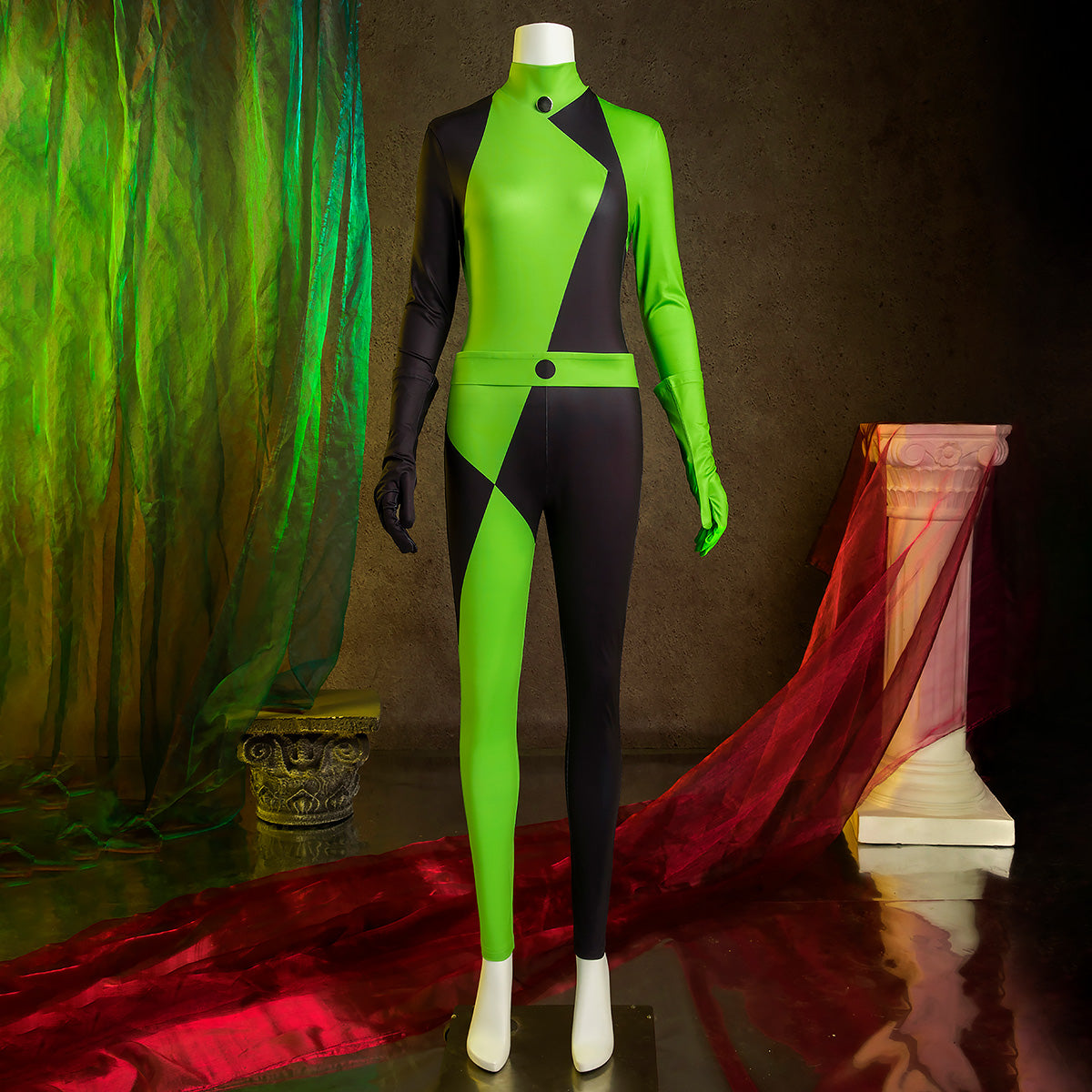 Kim Possible Shego Cosplay Costume - B Edition Costume - Tophatter Daily Deals