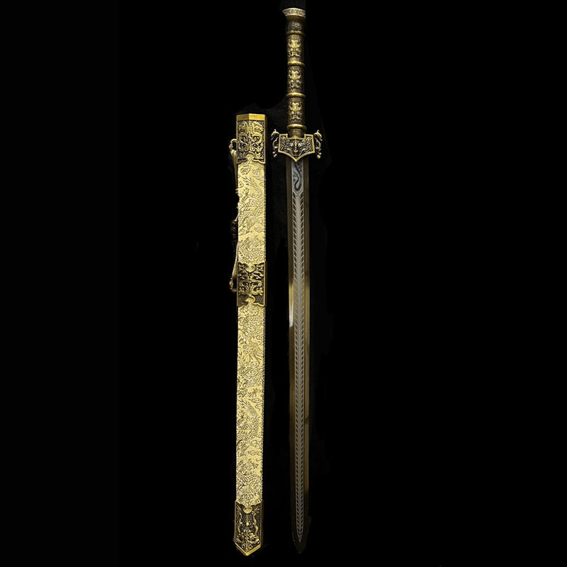 Handmade Chinese Golden Saint Han Sword Gift - Tophatter Daily Deals