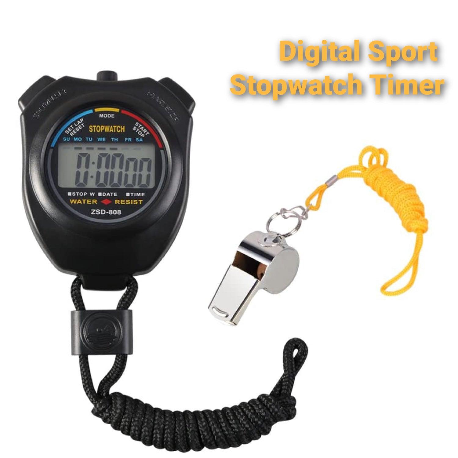 Sports and Referee Digital Stop Watch Timer - Digital Sport Stopwatch Timer, for Football, Basketball, Running, Swimming, Fitness Sports - Tophatter Daily Deals