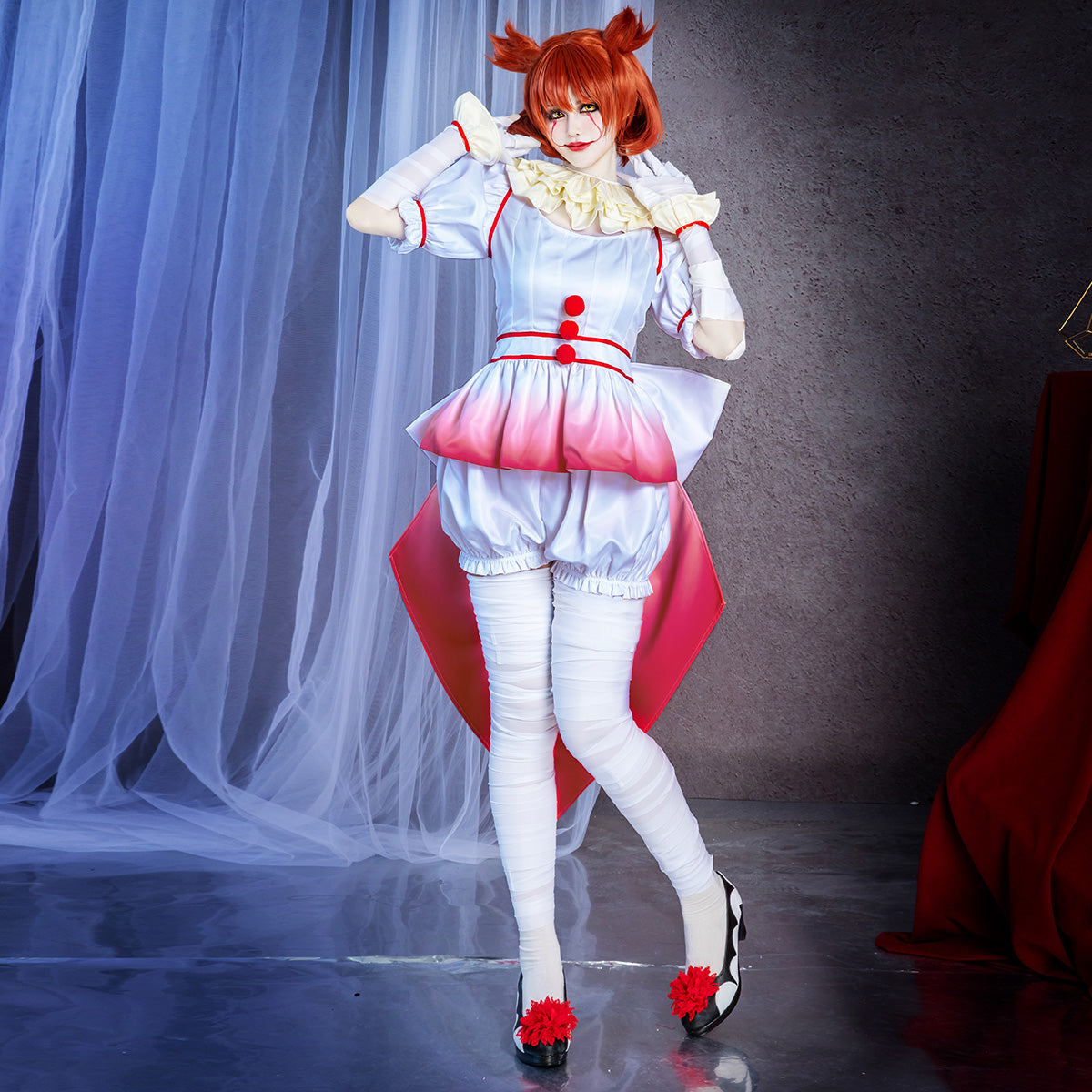 IT Chapter Two Female Penny wise Clown Halloween Party Cosplay Costume Costume - Tophatter Daily Deals