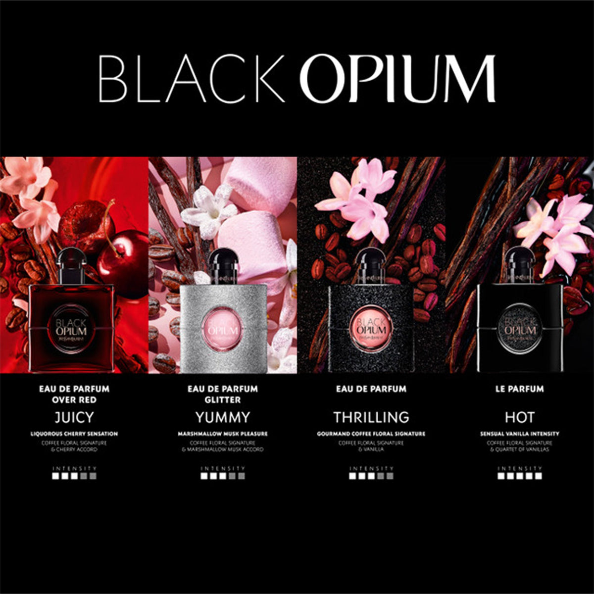 YSL Black Opium Eau De Parfum 90ml Spray - Tophatter Daily Deals