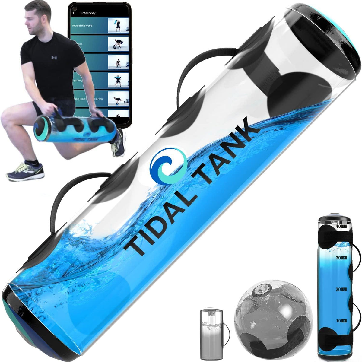 Weight Water Bag - Home Gym Workouts Equipment Exercise & Fitness - Tophatter Daily Deals