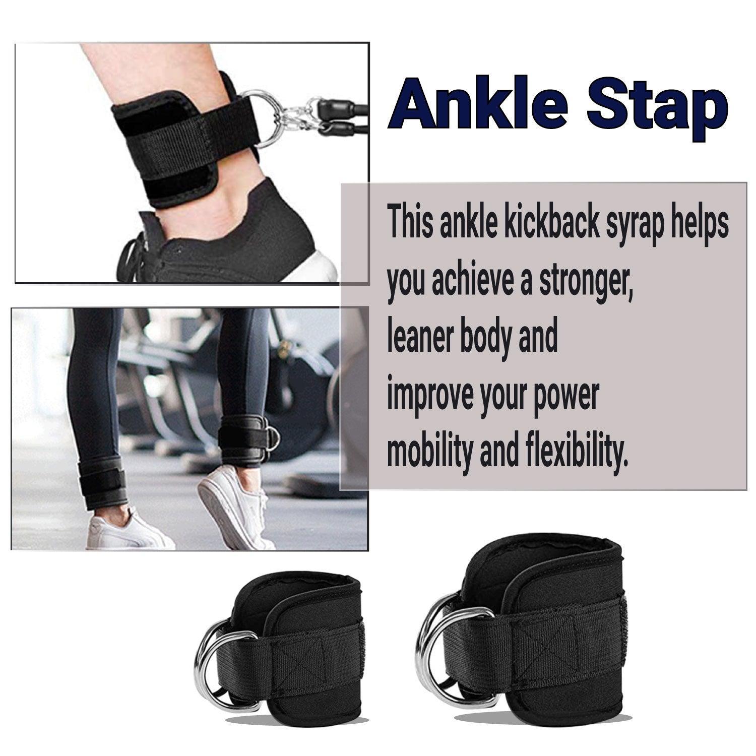 Gym Ankle Cuff - Gym Ankle Cuff for Kickbacks, Glute Workouts, Leg Extensions, Curls Exercise & Fitness - Tophatter Daily Deals