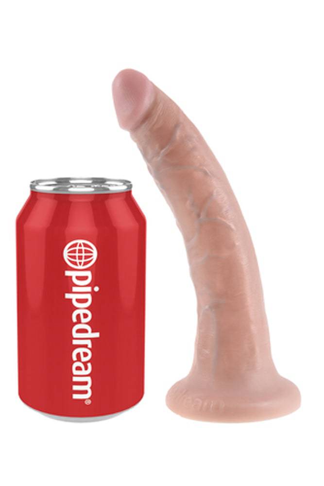 Pipedream - King Cock - Ultra Realistic Dildo - 7 inch - Beige Sex Toy - Tophatter Daily Deals