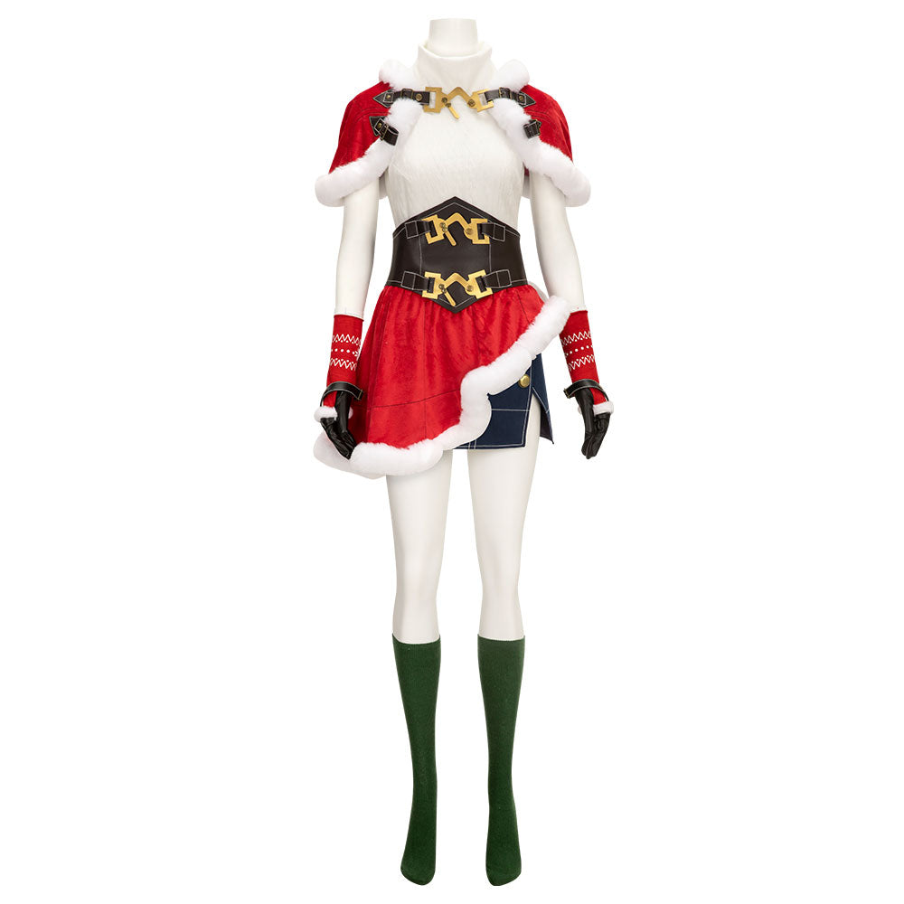 Final Fantasy VII Ever Crisis FF7EC Christmas Tifa Lockhart Cosplay Costume Costume - Tophatter Daily Deals