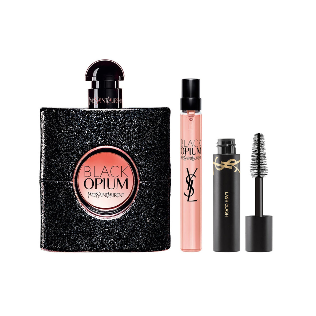 YSL Black Opium Eau De Parfum 50ml & Travel Spray 10ml & Mascara Gift Set - Tophatter Daily Deals