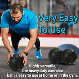Slam Medicine Ball - No-Bounce Slam Medicine Ball | Heavy Duty, Durable | Functional Strength Training, Home Gym, Fitness Exercise, Weight Lifting Fitness - Tophatter Daily Deals