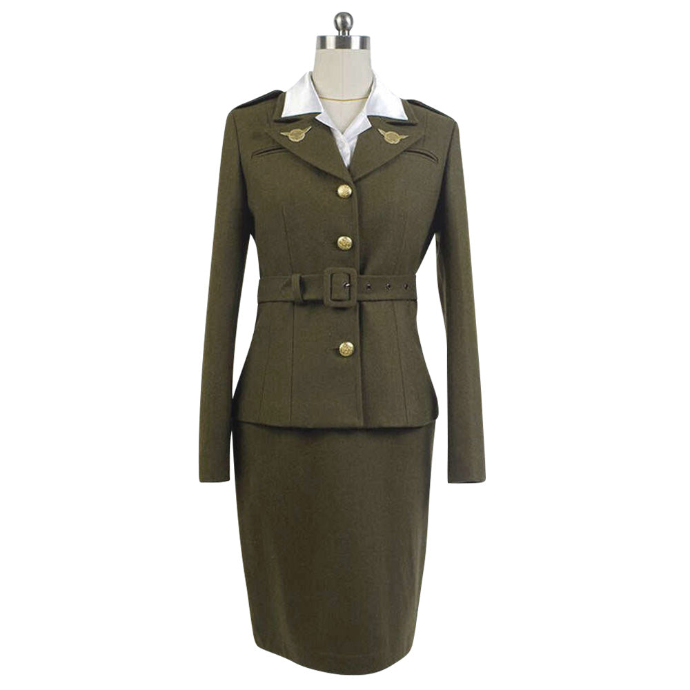 MAV Captain America Peggy Carter Cosplay Costume - Tophatter Daily Deals