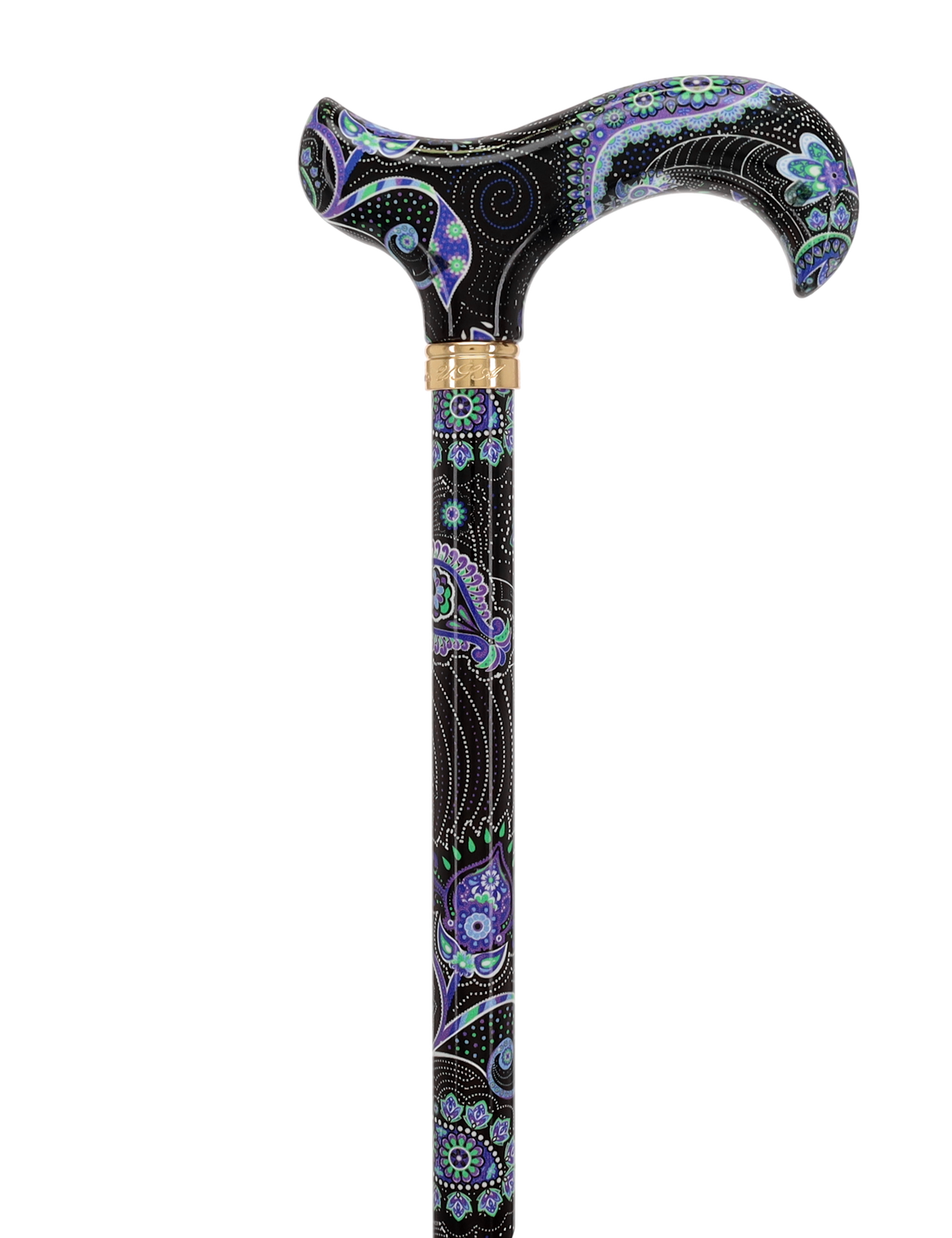 HD Pattern Designer Cane - Matching Handle & Shaft - Durable Adjustable Aluminum - Tophatter Daily Deals