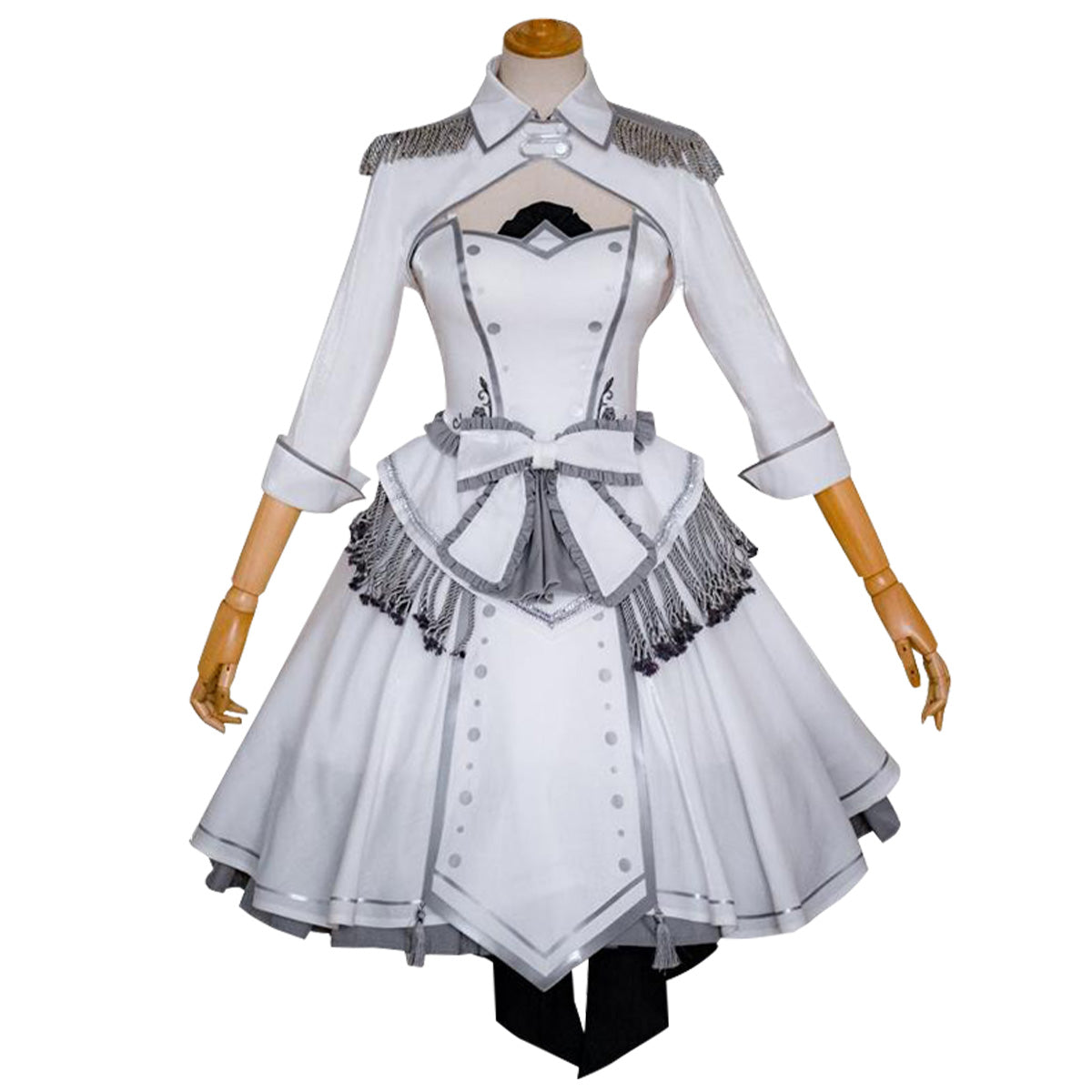 Date A Bullet Date A Live White Queen Kurumi Tokisaki Nightmare Wthie Dress Cosplay Costume Costume - Tophatter Daily Deals