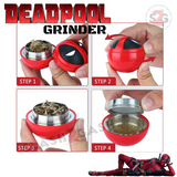Deadpool Herb Grinder Magnetic Spice Crusher Metal Grinder - 3 pc 2" Smoking Accessories - Tophatter Daily Deals