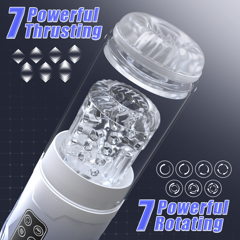 Empyrean - 5 IN 1 Function Male Stroker Masturbator & Penis Pump Masturbation Cup - Tophatter Daily Deals