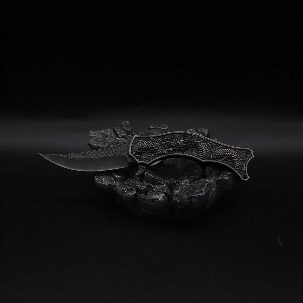 Chinese Dragon Totem Folding Knife - Tophatter Daily Deals