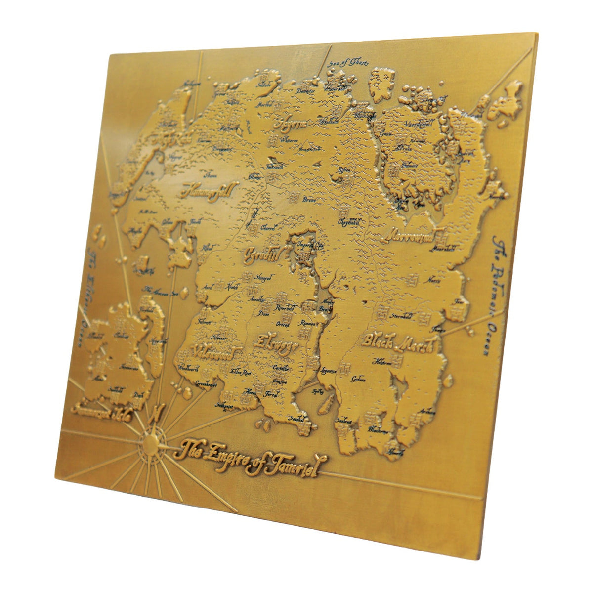 The Elder Scrolls – Limited Edition Metal Map of Tamriel Collectible - Tophatter Daily Deals