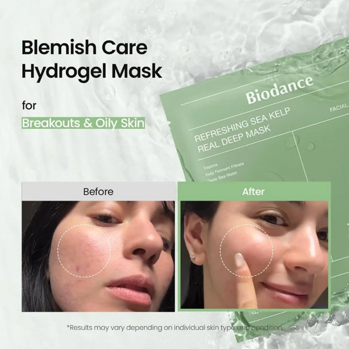 Biodance Refreshing Sea Kelp Sheet Face Mask 1pc Sachets/Units - Tophatter Daily Deals