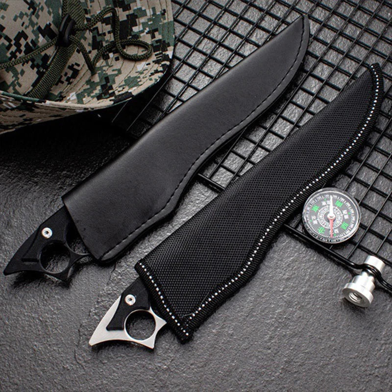 Fighting Brass Knuckle Knife - Tophatter Daily Deals