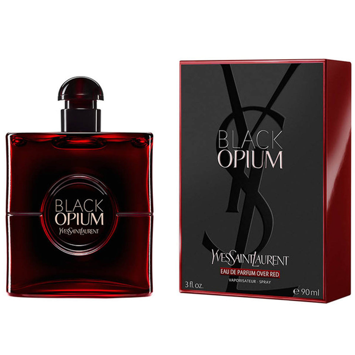 YSL Black Opium Over Red Eau De Parfum 90ml Spray - Tophatter Daily Deals