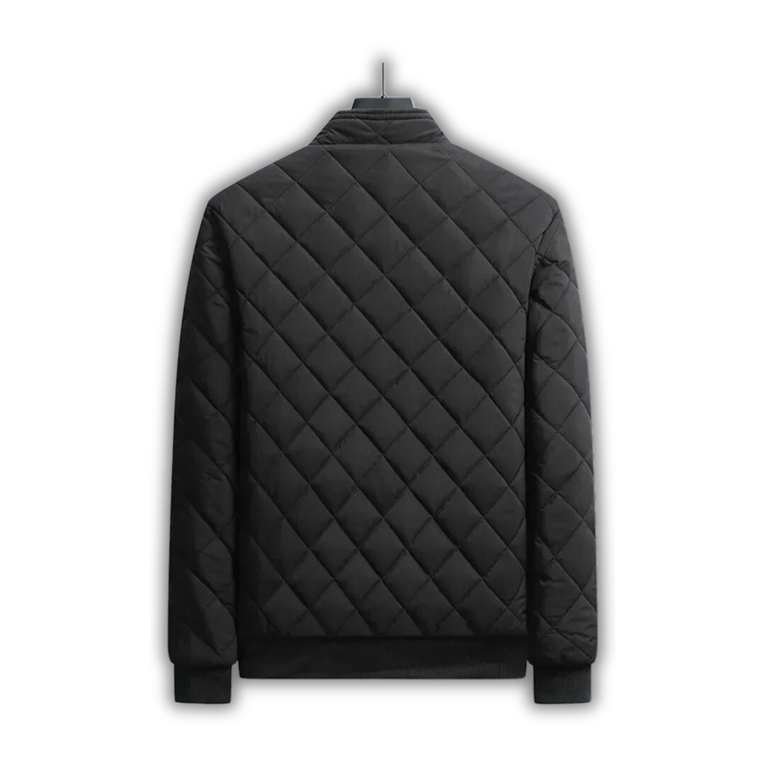 Insulating Men's Jacket - Quilted Bomber, Fleece, Winter - Tophatter Daily Deals