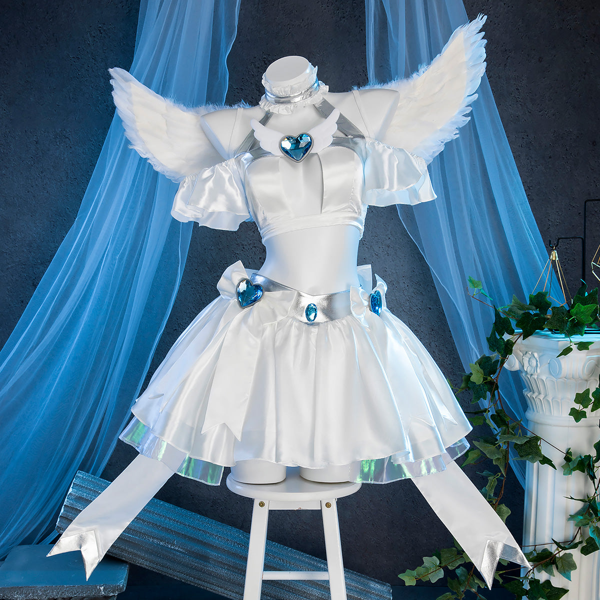 【Pre-Order】New Panty And Stocking with Garterbelt Angel Stocking Cosplay Costume Costume - Tophatter Daily Deals