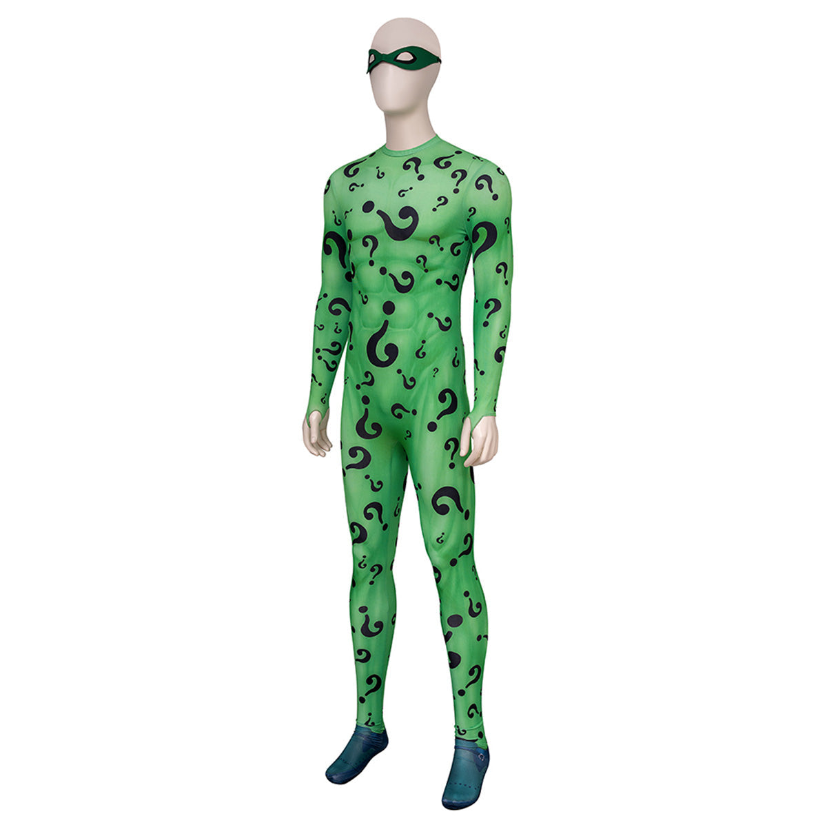 Batman Forever - Riddler Jumpsuit Cosplay Costume Costume - Tophatter Daily Deals