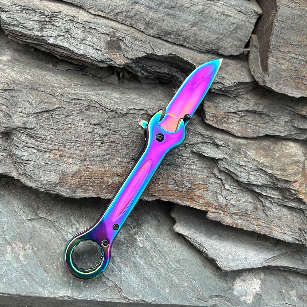 Spanner Folding Knife Cool Camping Knife - Tophatter Daily Deals