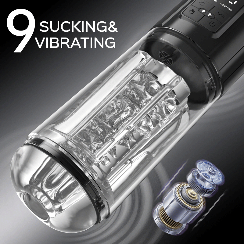 Iron Man - 9 Vibration & Sucking Automatic Blowjob Male Stroker Masturbation Cup - Tophatter Daily Deals