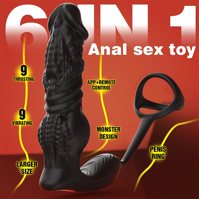 Leonidas – Upgrade Fast Thrusting 6-in-1 Prostate Massager with Remote Control and APP Anal Toys - Tophatter Daily Deals