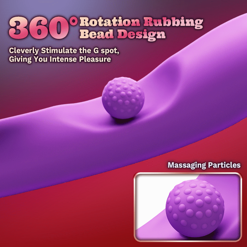 Acmejoy - Tongue Licking Clitoral Stimulator Vibrator With 360° Rotation Rubbing Ball Vibrators - Tophatter Daily Deals