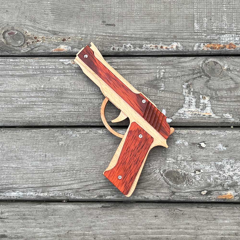 Wooden M9 Replica Rubber Band Gun - Tophatter Daily Deals